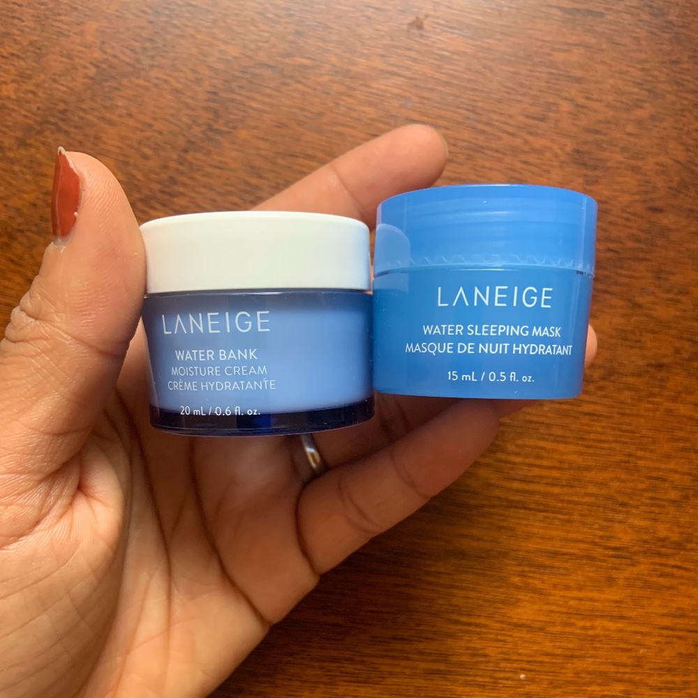Laneige Water Sleep Mask & Water Bank Sleep Cream Mini Size